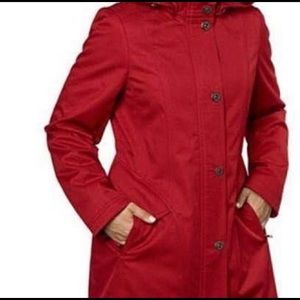 Red coat Kristen Blake